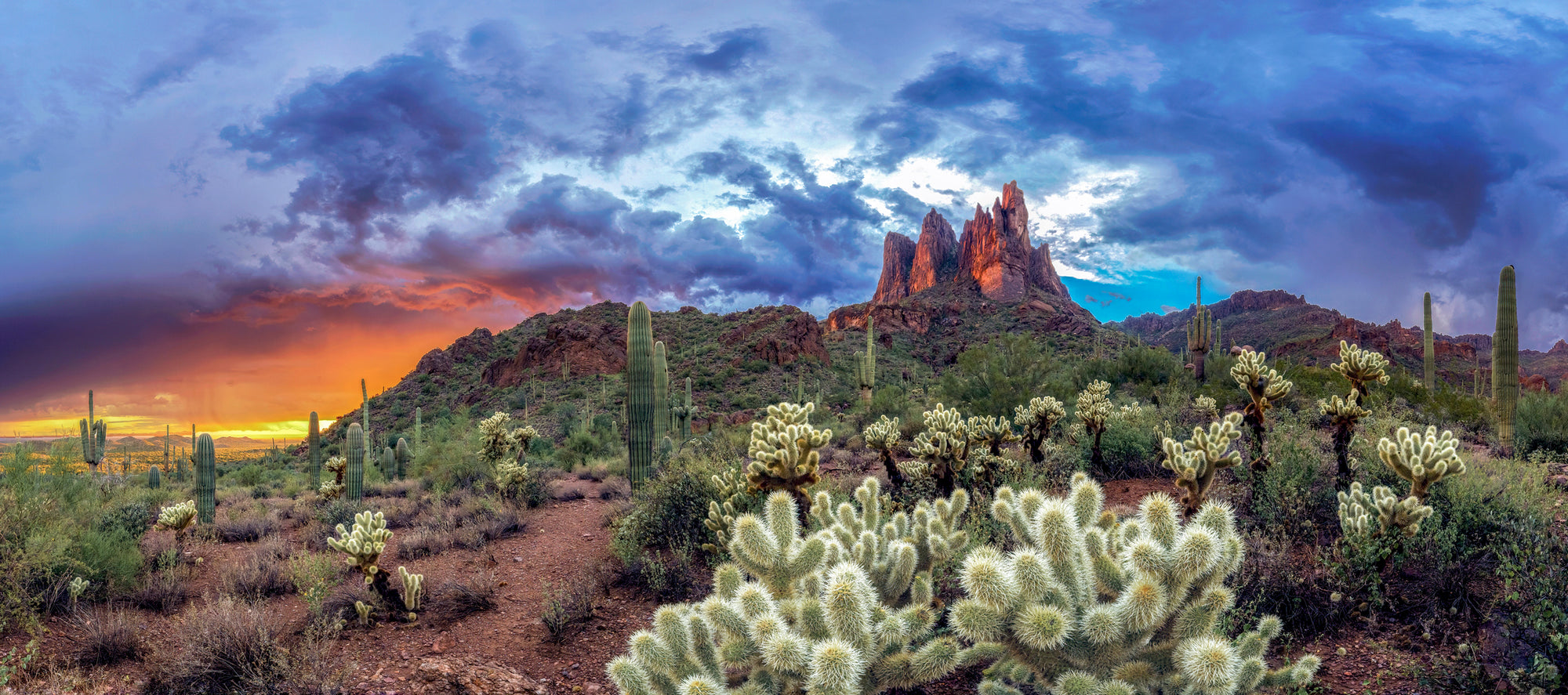 Superstition Mountains Sunset