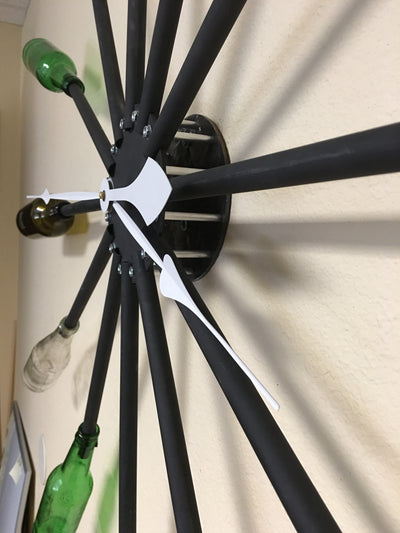 4 foot diameter custom bottle clock