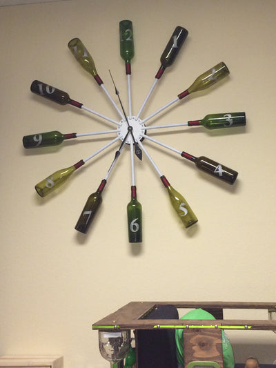 4 foot diameter custom bottle clock